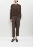 Wool Carrot Pants — Tortora