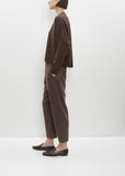 Wool Carrot Pants — Tortora