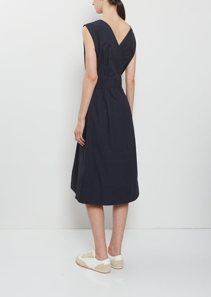 Cross Back Cotton Apron Dress