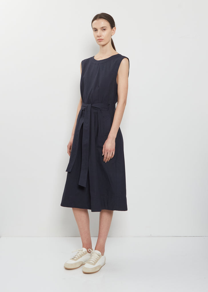 Cross Back Cotton Apron Dress