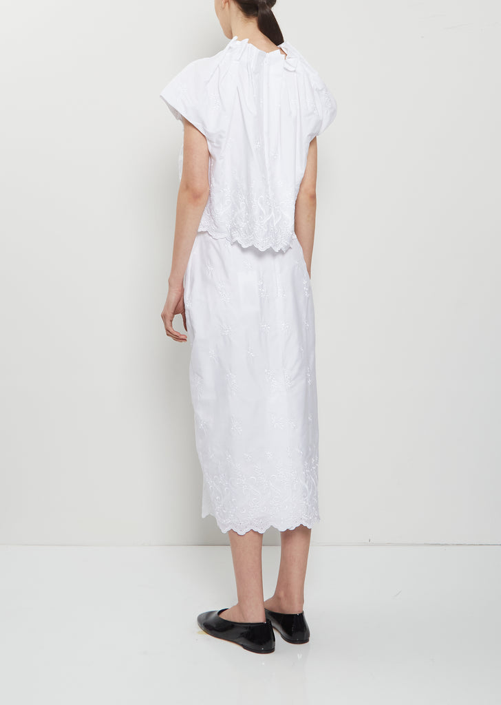 Gathered Cotton Tulip Top