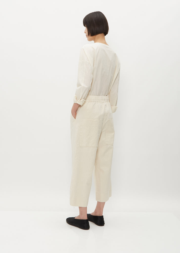 Wide & Short Trousers RC — Natural