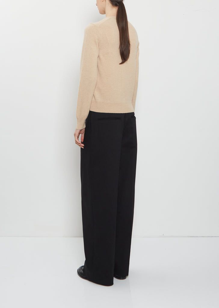 Round Neck Cashmere Cardigan