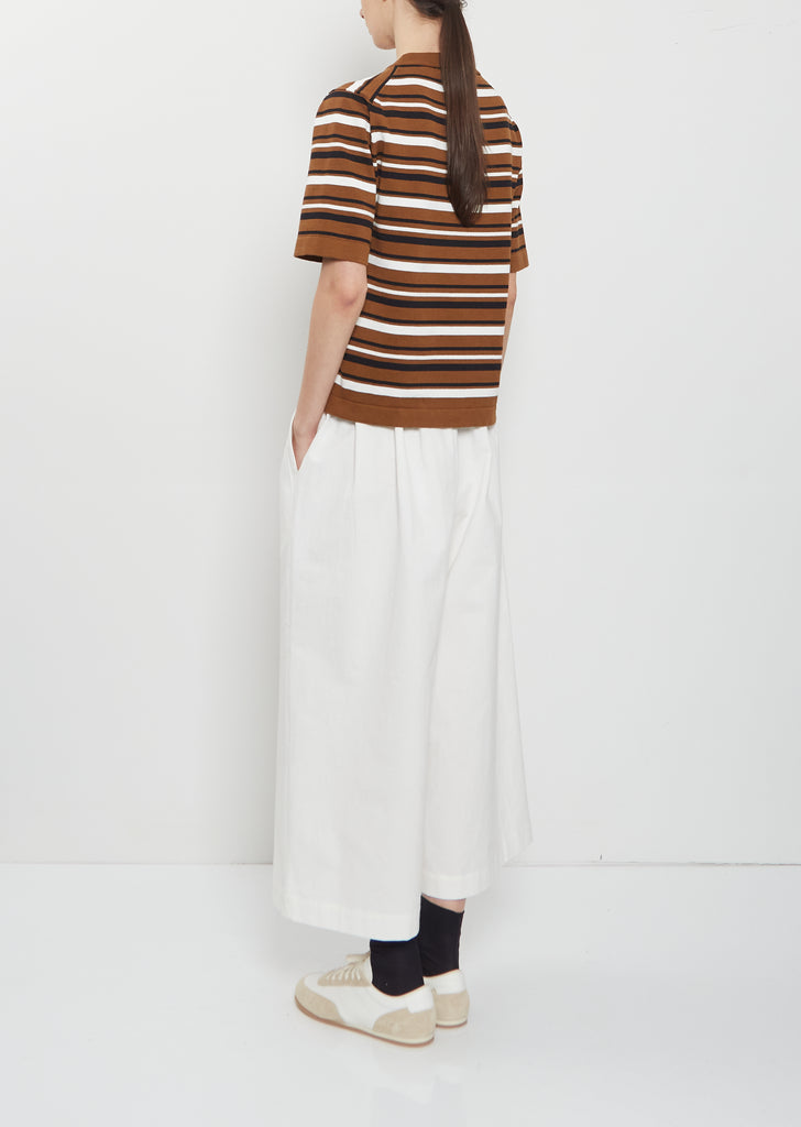 Knitted Cotton Linen T-Shirt