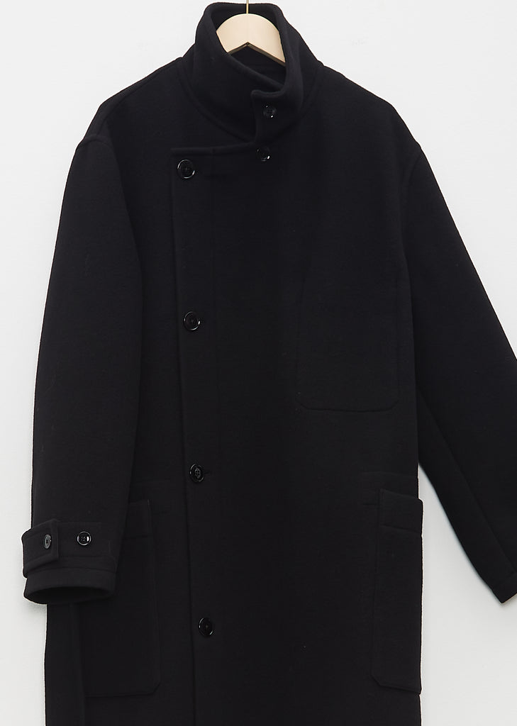 Men's Wrap Coat — Black