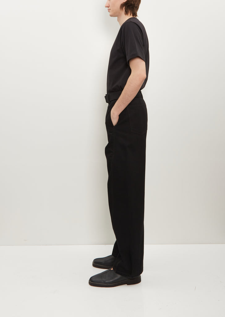 Twisted Belted Pants — Black