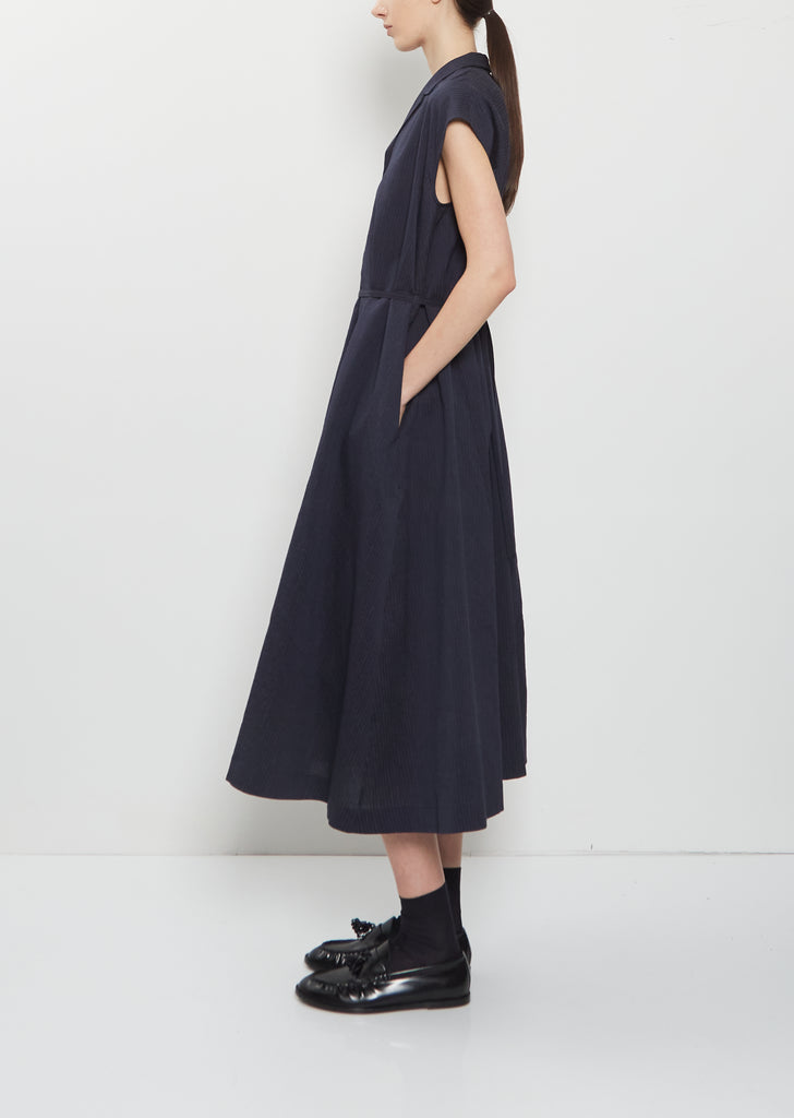 Striped Cotton Silk Daisy Dress