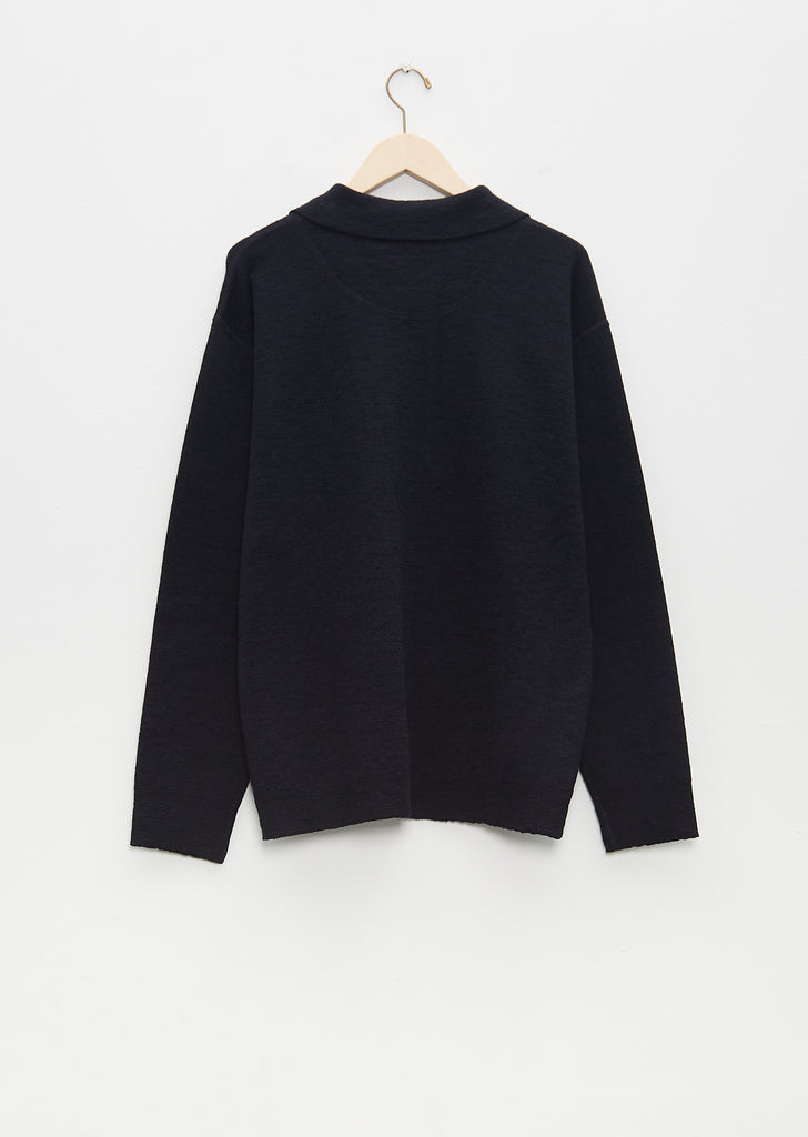 Oversized Knitted Polo Dry Wool