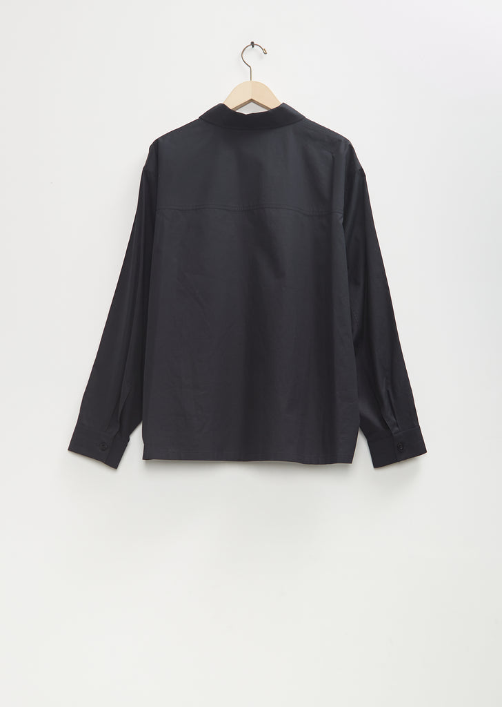 Cotton Pyjama Shirt — Caviar