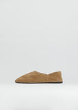 Canal Suede Slip On — Mud Brown