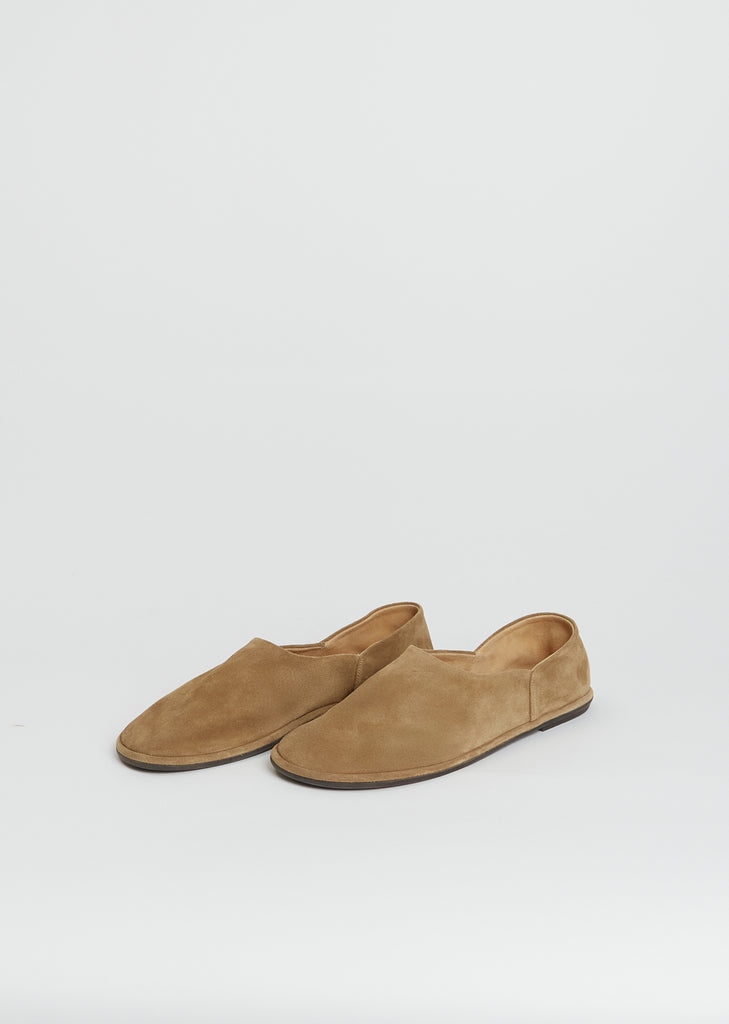 Canal Suede Slip On — Mud Brown