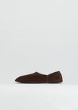 Canal Suede Slip On — Lacquer Brown