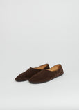 Canal Suede Slip On — Lacquer Brown