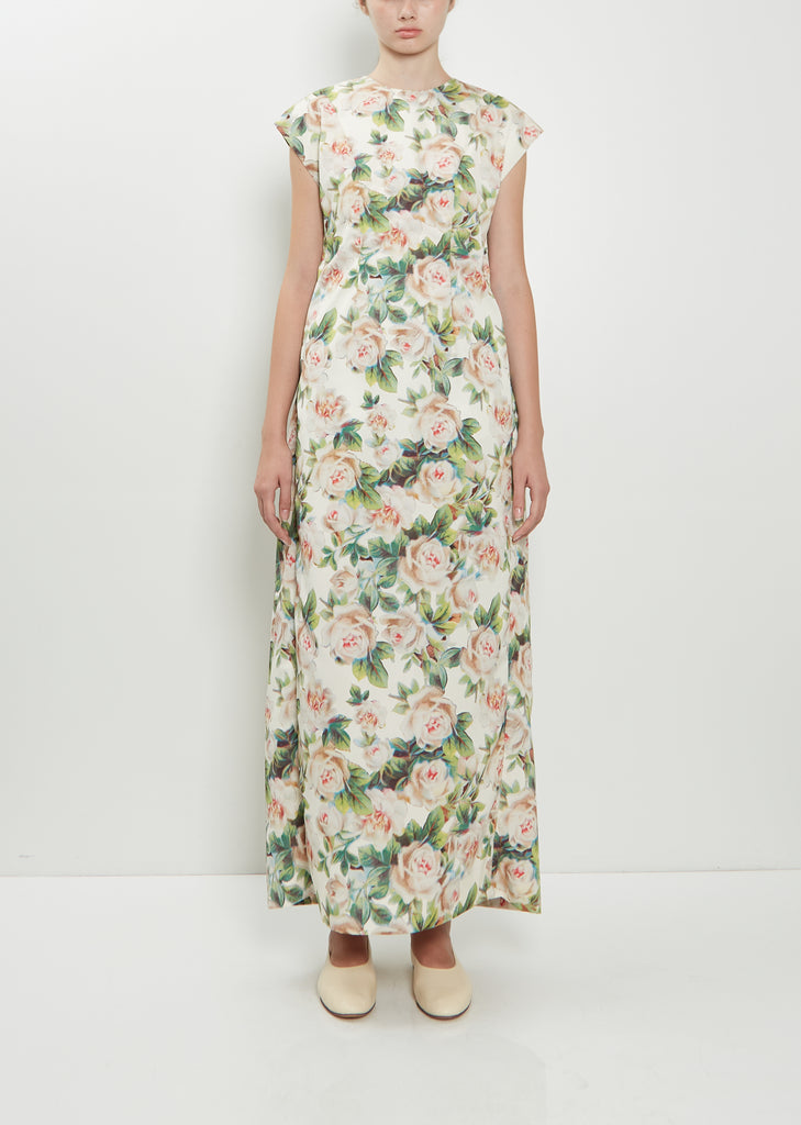 Ruched Fitted Back Chain Detail Dress