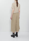 Wide Cropped Linen Pants