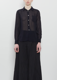 Button Up Sheer Shirt