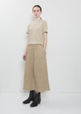 Wide Cropped Linen Pants