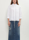 Cotton Ribbon Trim Shirt
