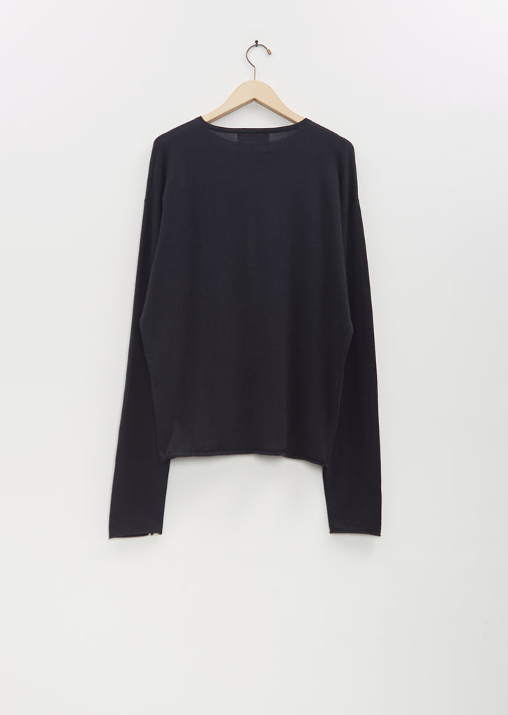 n°347 Aries Cotton Cashmere Sweater — Navy