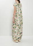 Ruched Fitted Back Chain Detail Dress