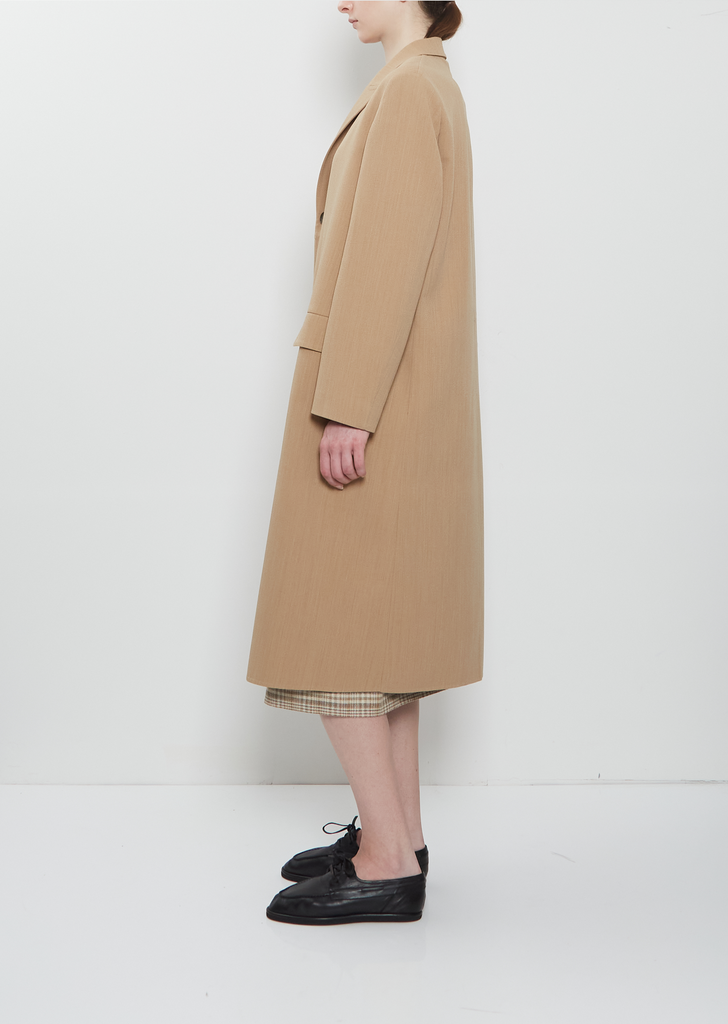 Structured Wool Hand-Sewn Coat