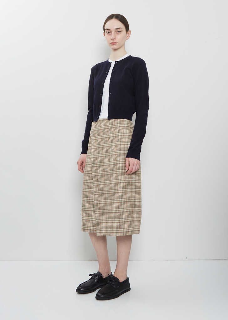 Brushed Cashmere Cotton Knit Cardigan