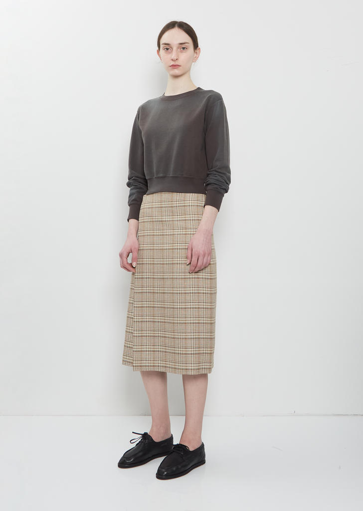 Dyed Pima Cotton Sweatshirt — Ink Black