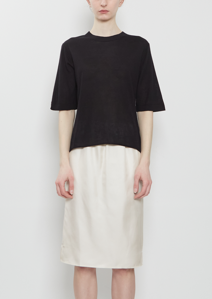 Nala Fine Cashmere Top — Black