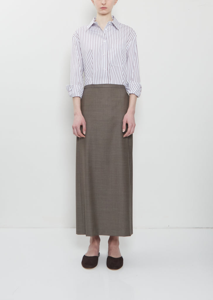 Cara Wool Straight Skirt