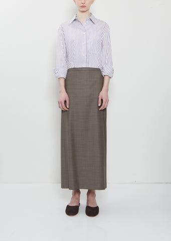 Cara Wool Straight Skirt