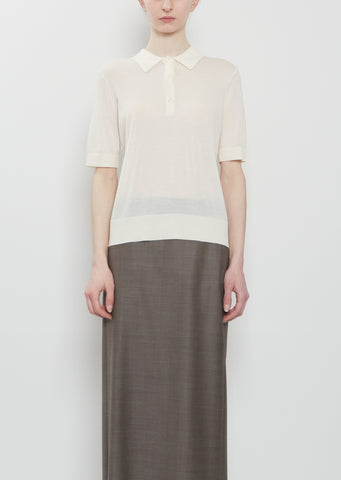 Migo Fine Cashmere Polo — Ivory