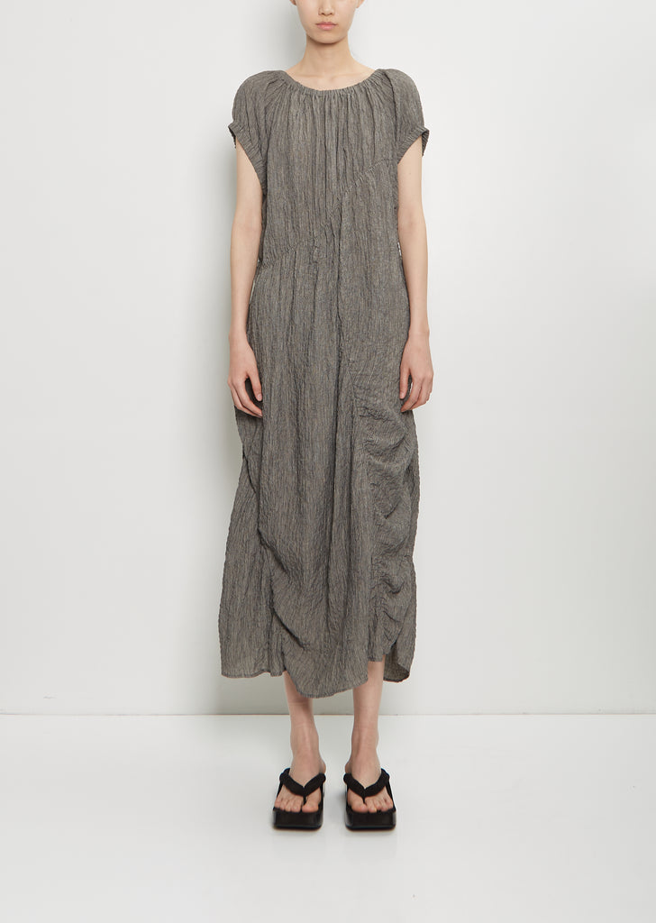 Linen Shirred Dress