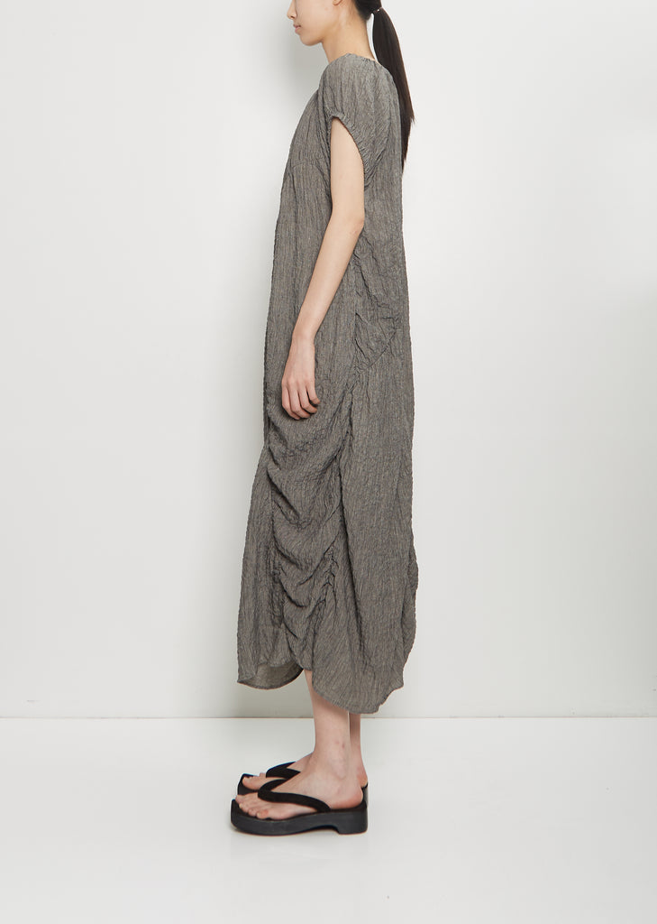 Linen Shirred Dress
