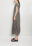 Linen Shirred Dress