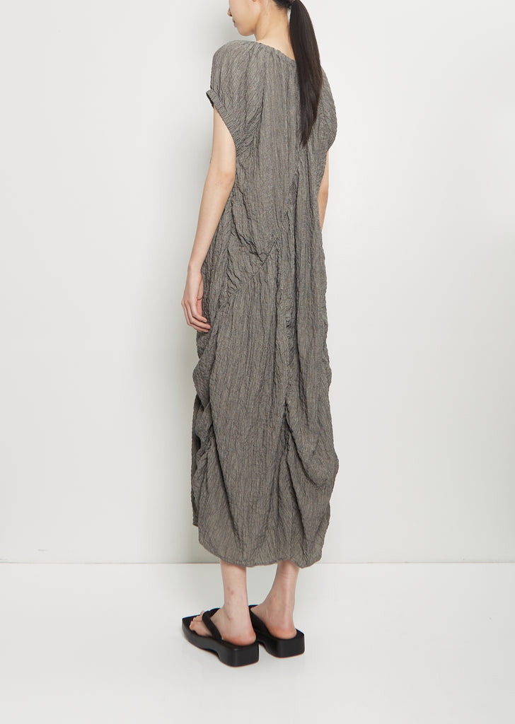 Linen Shirred Dress