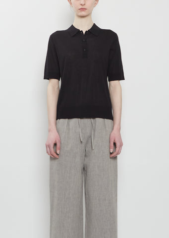 Migo Fine Cashmere Polo — Black