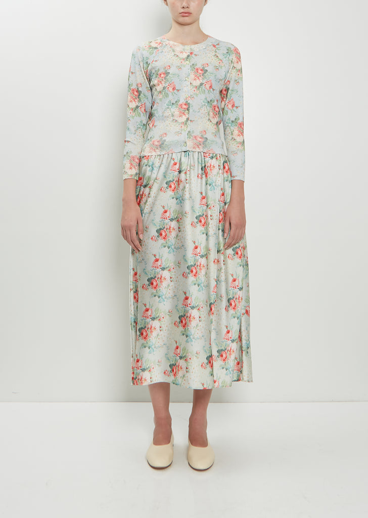 Satin Hip Detail Easy Skirt