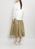 Satin x Nylon Tulle Blouse