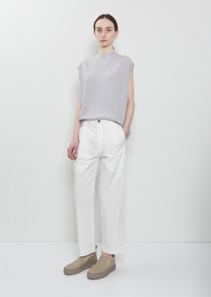 Pico Cotton Pant — White