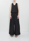 Parana Cotton Wide Leg Pant — Black