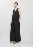 Parana Cotton Wide Leg Pant — Black