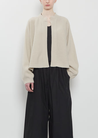 Meltem Superfine Wool Cardigan — Natural