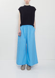 Parana Cotton Wide Leg Pant — Azure