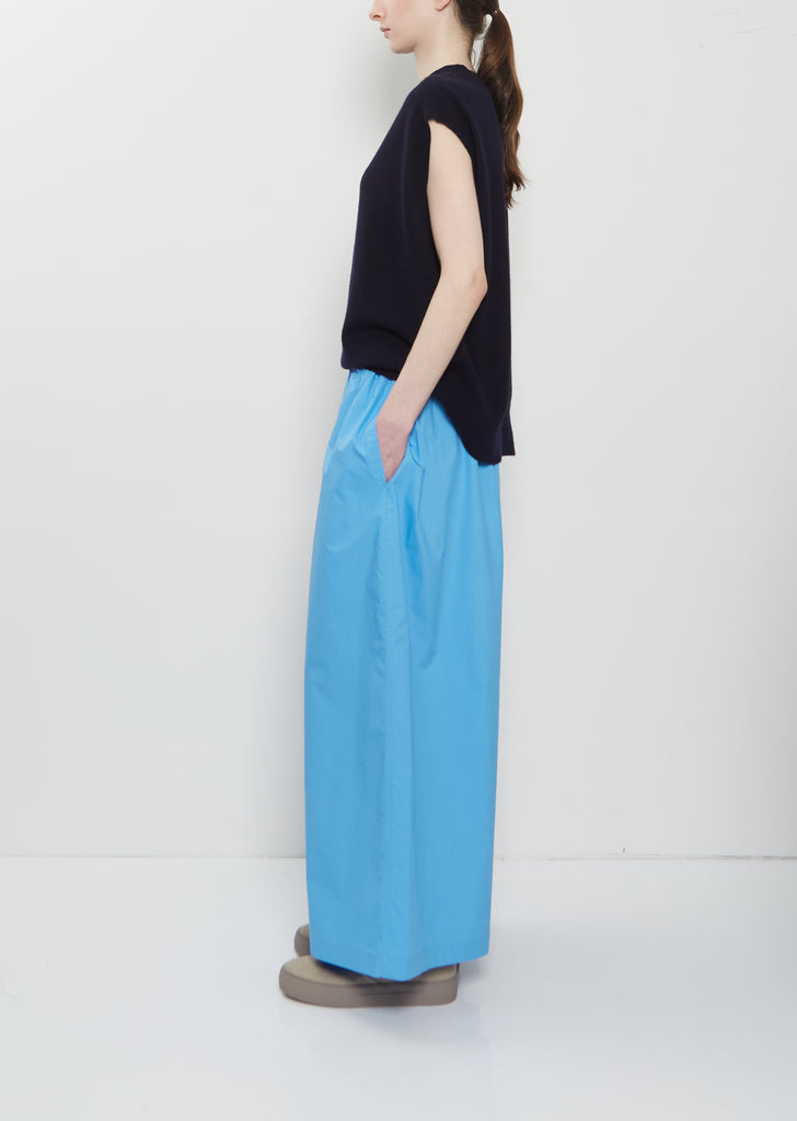 Parana Cotton Wide Leg Pant — Azure