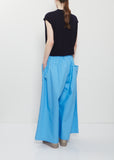Parana Cotton Wide Leg Pant — Azure