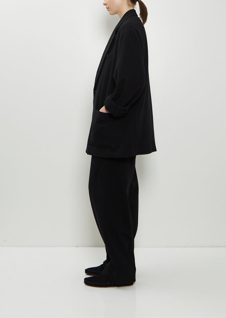 Wool Cashmere Fleece Single Breasted Jacket