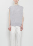 Mistle Cashmere Shell — Grey Melange