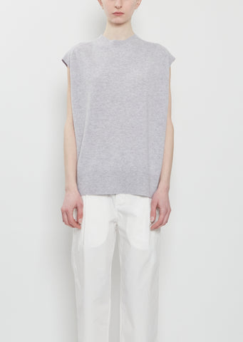 Mistle Cashmere Shell — Grey Melange