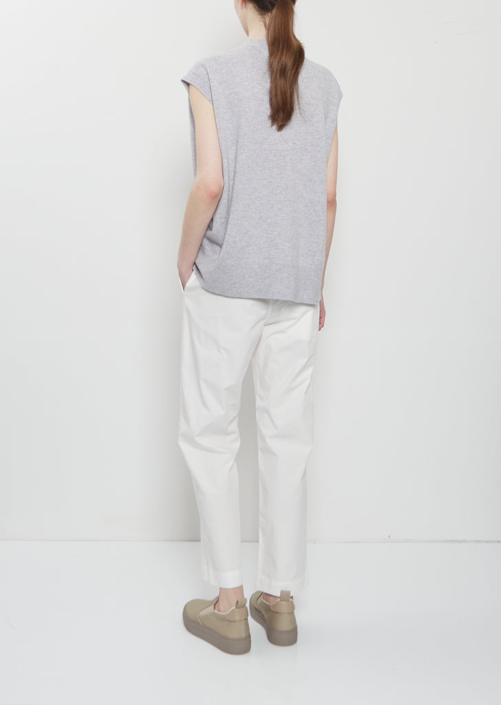 Mistle Cashmere Shell — Grey Melange