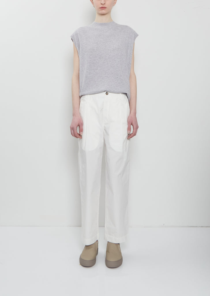 Pico Cotton Pant — White